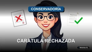 Guía legal sobre causas y procedimiento para resolver el rechazo de una carátula en el Conservador de Bienes Raíces en Chile. Soluciones prácticas y pasos a seguir.