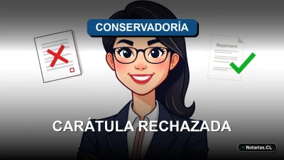 Guía legal sobre causas y procedimiento para resolver el rechazo de una carátula en el Conservador de Bienes Raíces en Chile. Soluciones prácticas y pasos a seguir.