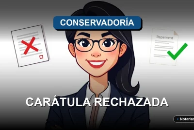 Guía legal sobre causas y procedimiento para resolver el rechazo de una carátula en el Conservador de Bienes Raíces en Chile. Soluciones prácticas y pasos a seguir.