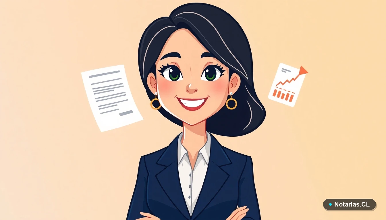 Ilustración de una abogada asesorando sobre la consulta de seguros y acciones en una herencia.