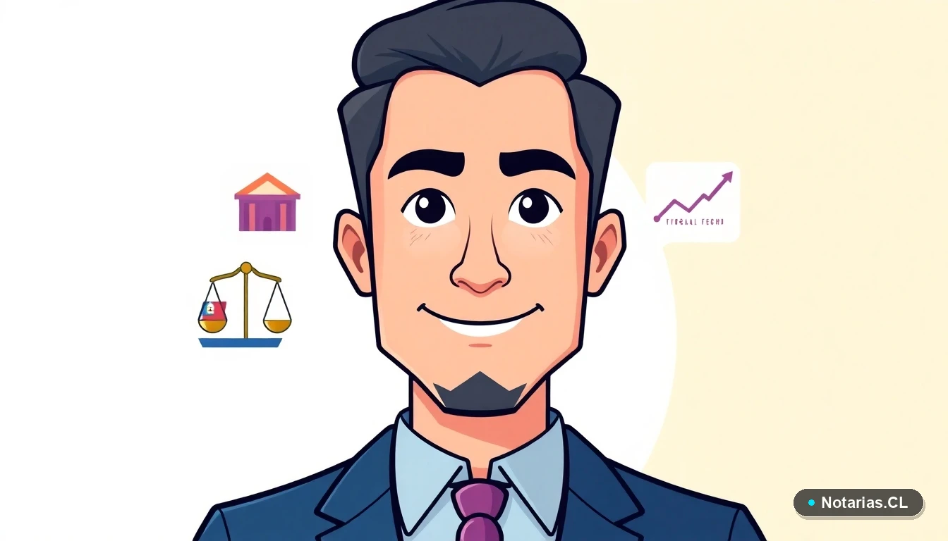 Infografía legal que explica el proceso de reajuste de arriendo con iconos de contrato digital, gráfico de evolución y balanza de justicia. Representación clara y profesional del cálculo en UF o IPC.