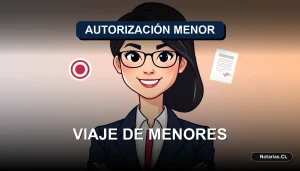Guía legal formal sobre cómo autorizar el viaje de un menor de edad en Chile. Procedimientos, documentos requeridos y pasos ante notario para garantizar un viaje seguro y conforme a la ley.